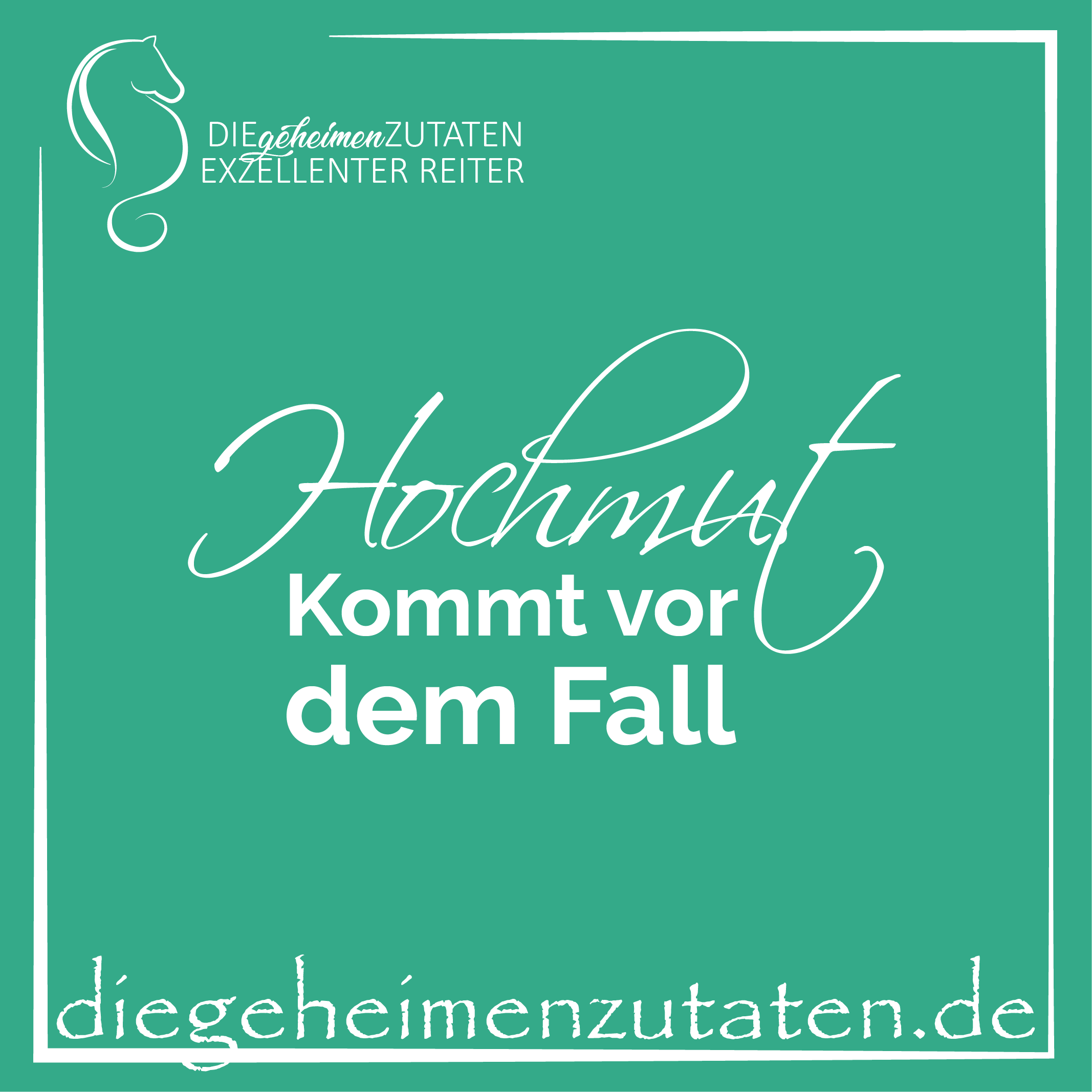 Instagram Post 27 - Hochmut kommt vor dem Fall