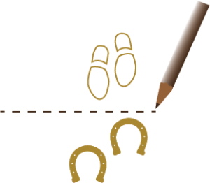 Grenze ziehen Vertrauen mit Pferd